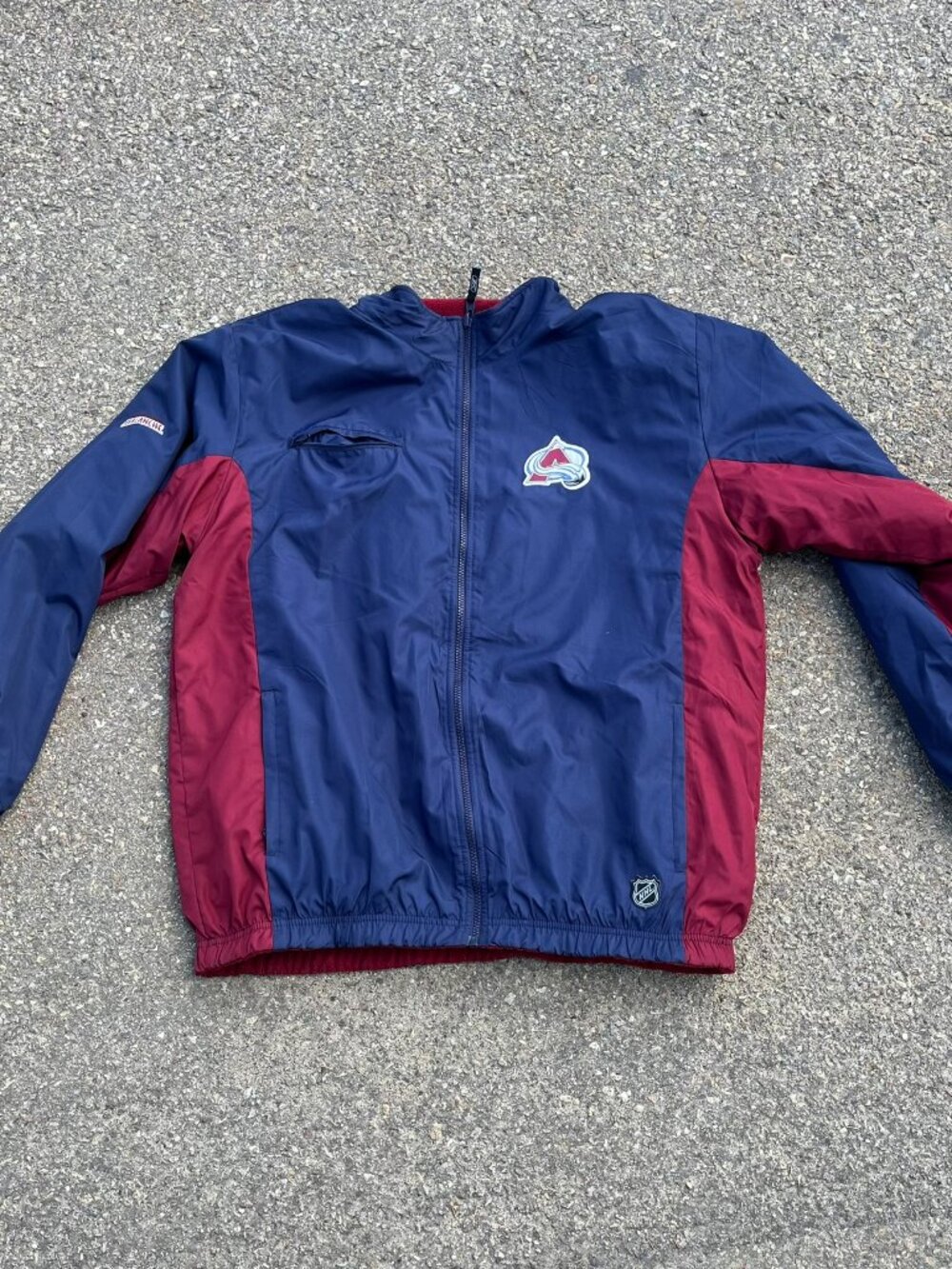 Colorado Avalanche NHL Windbreaker Jacket Blue/Burgundy